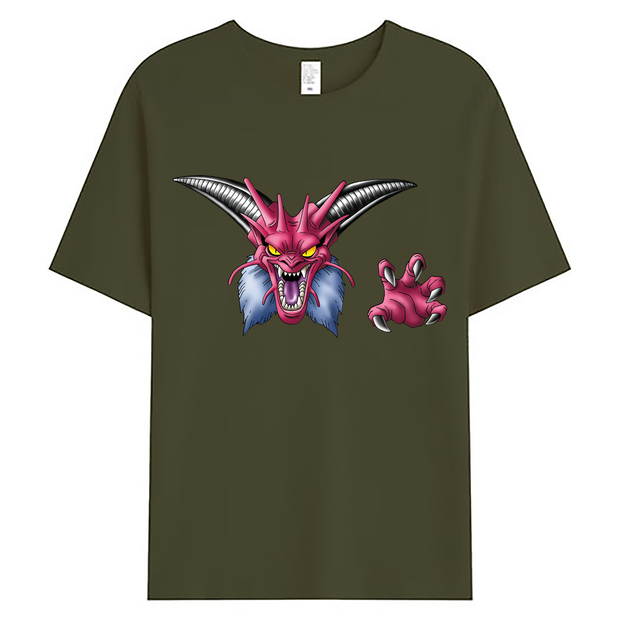 （画像用） ドラゴンクエスト Doragon Kuesuto Dragon Quest 綿100％ メンズ半袖Tシャツ｜肌触りやわらか＆通気性